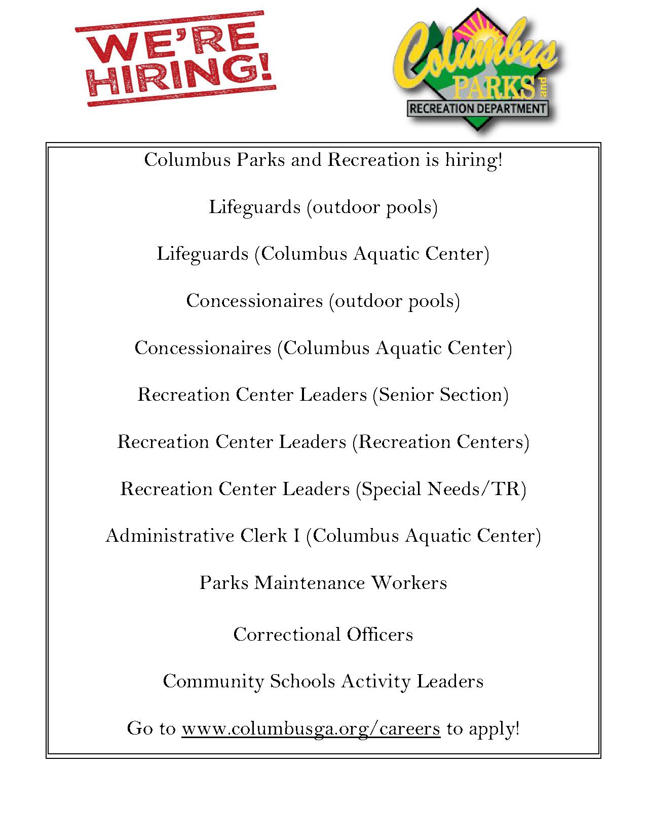 Columbus Consolidated Government Jobs Columbus Ga