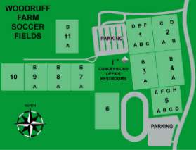 woodruff farm soccer field map